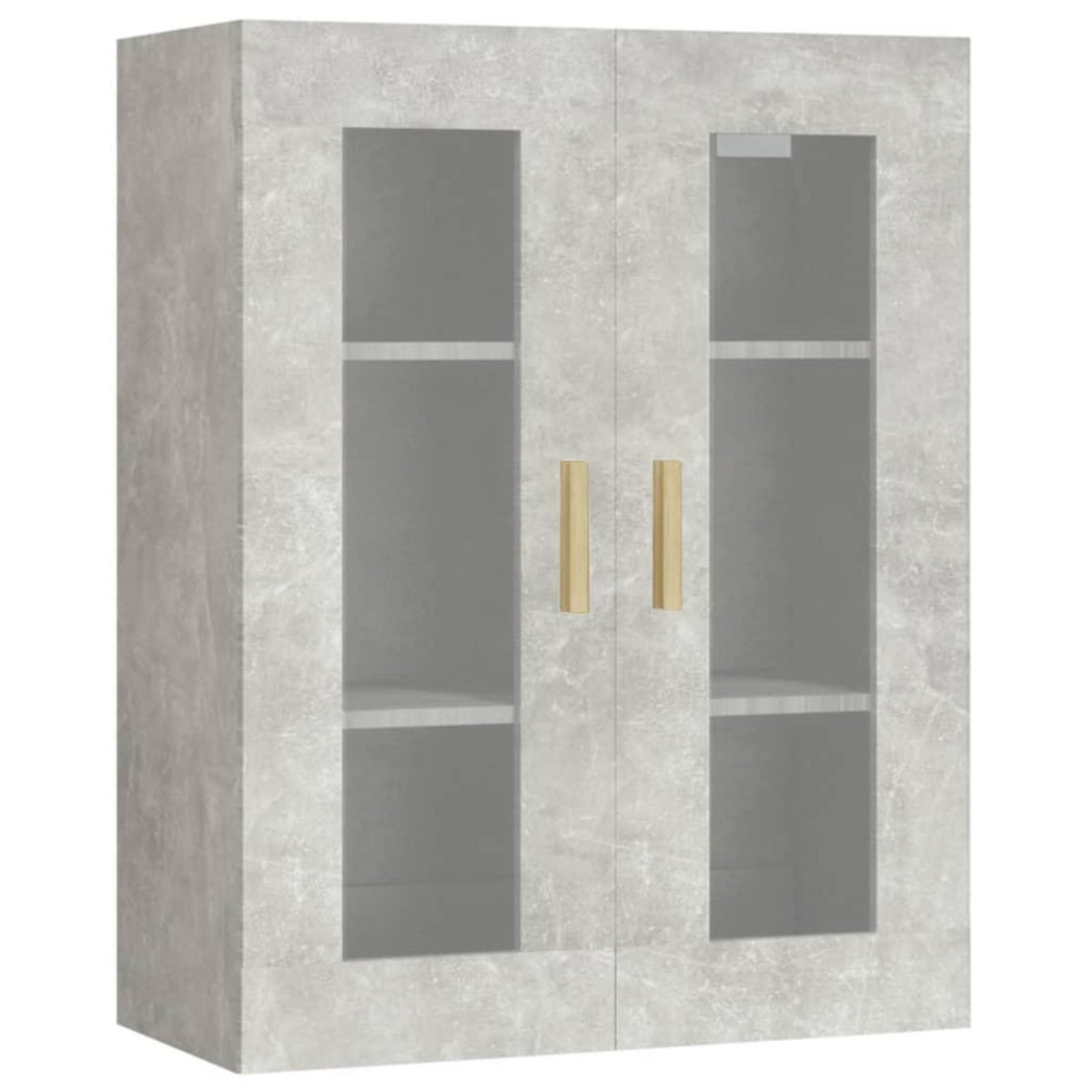 VIDAXL Armoire murale suspendue Gris beton 69,5x34x90 cm