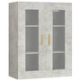 Voir la diapositive 2 : VIDAXL Armoire murale suspendue Gris beton 69,5x34x90 cm