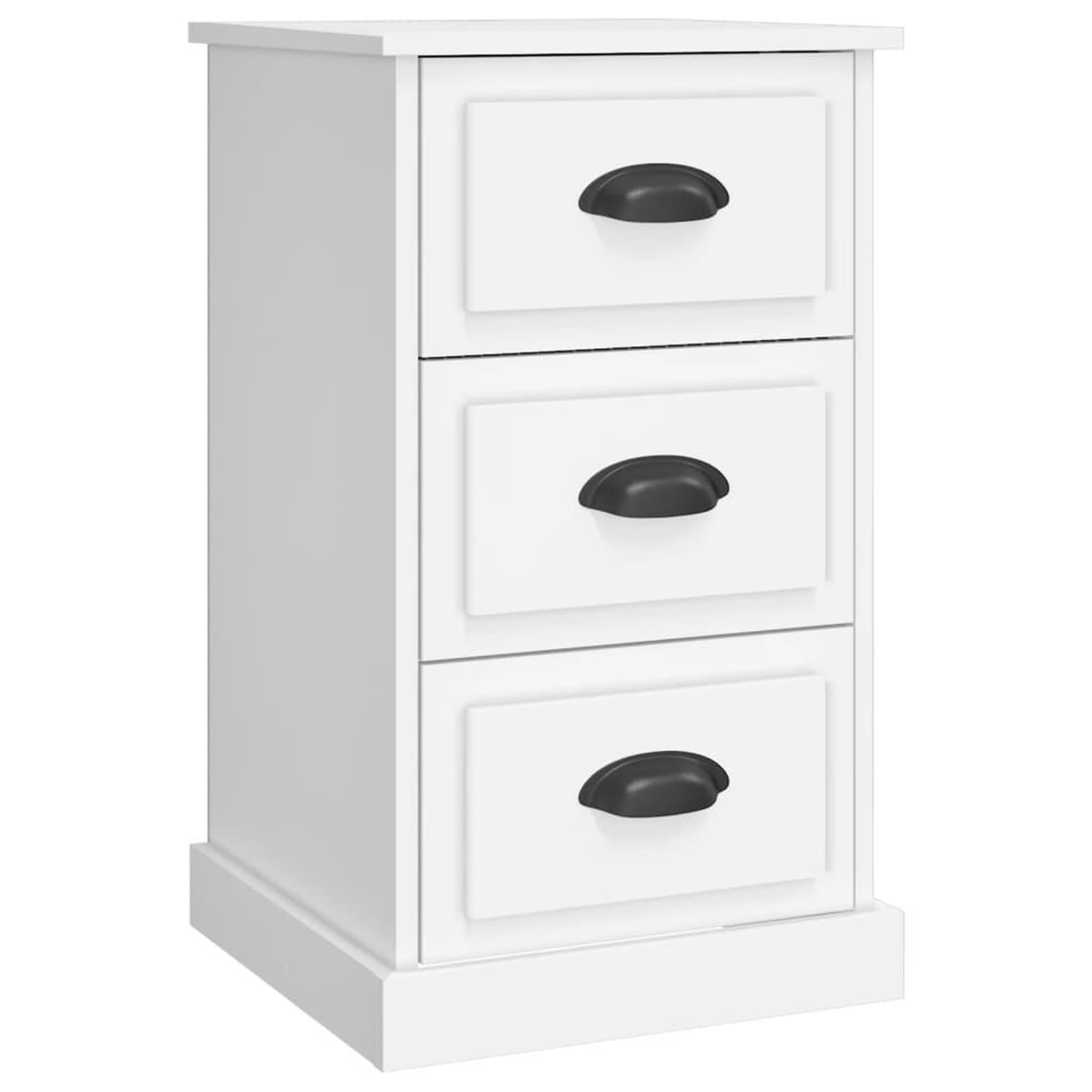 Voir la diapositive 2 : VIDAXL Table de chevet blanc 39x39x67 cm bois d'ingenierie