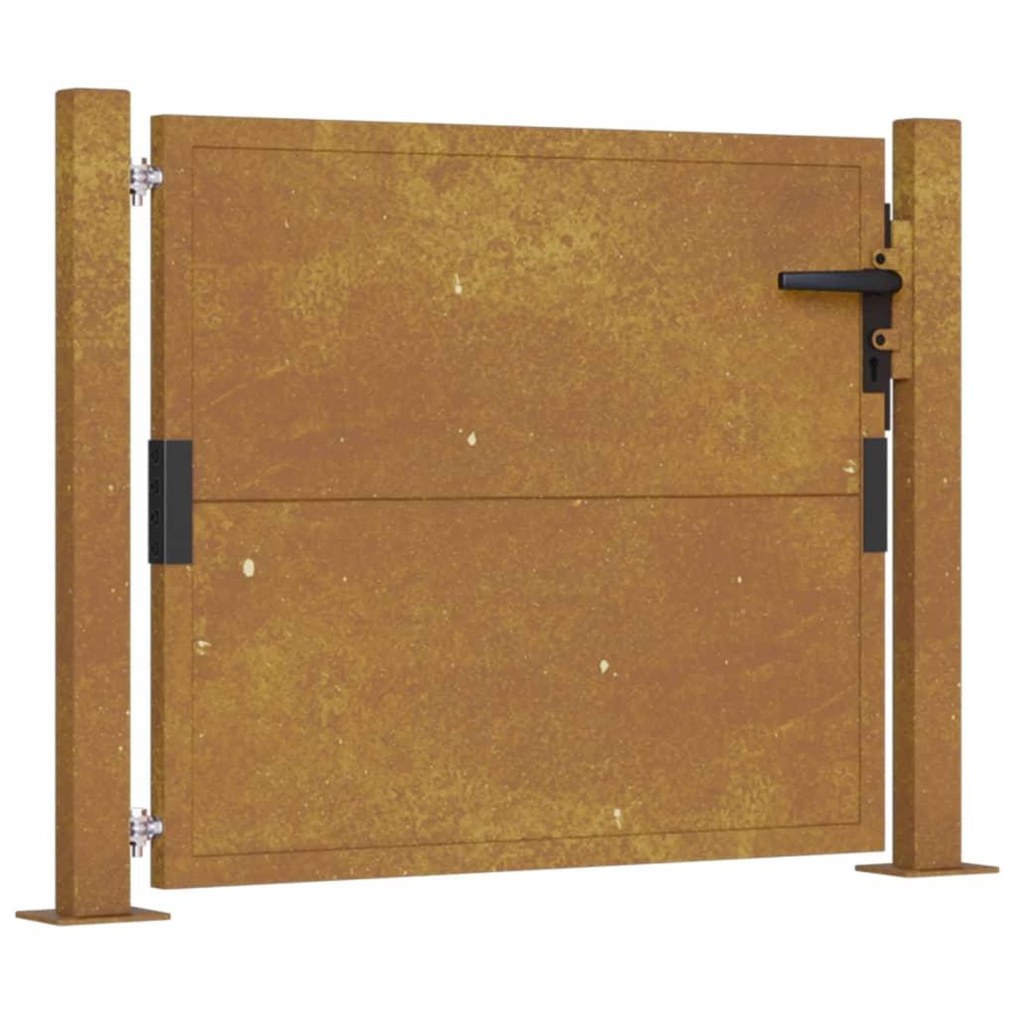 Voir la diapositive 2 : VIDAXL Portail de jardin 105x80 cm acier corten