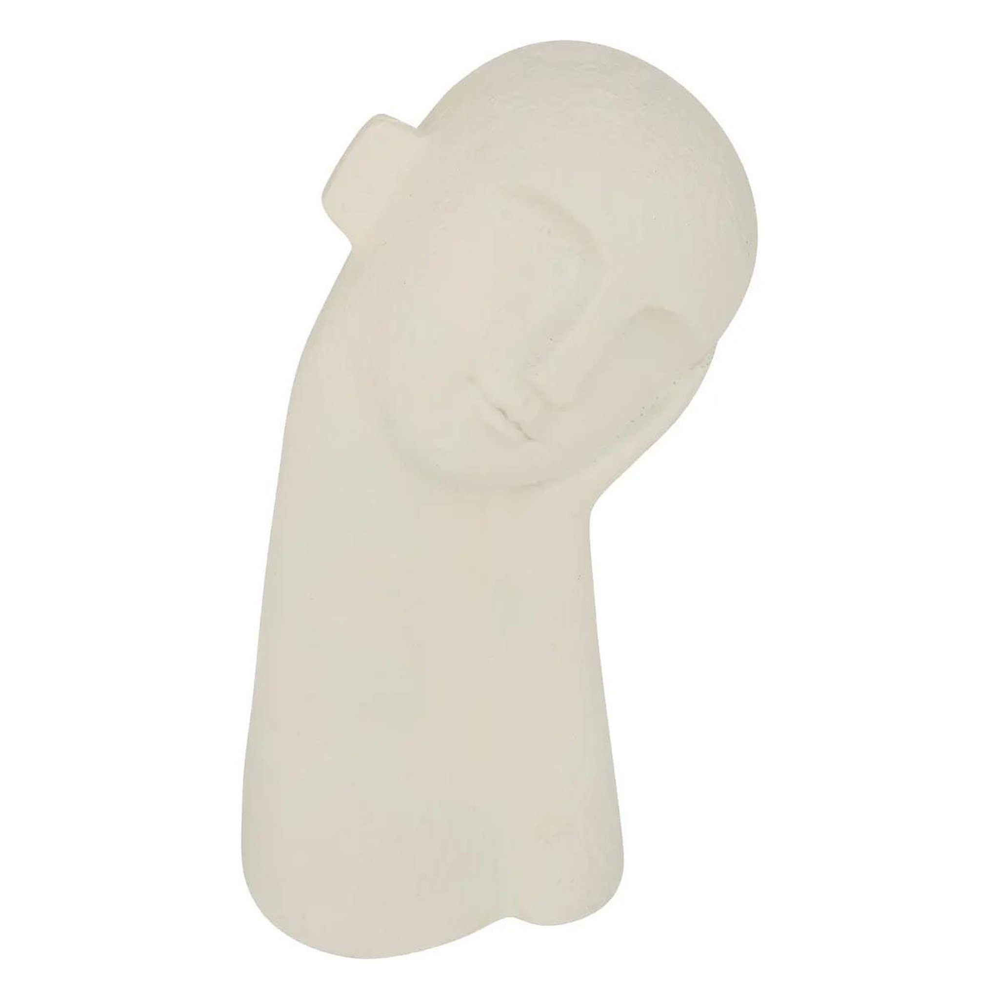 ATMOSPHERA Statuette visage en résine  wonj  24cm blanc