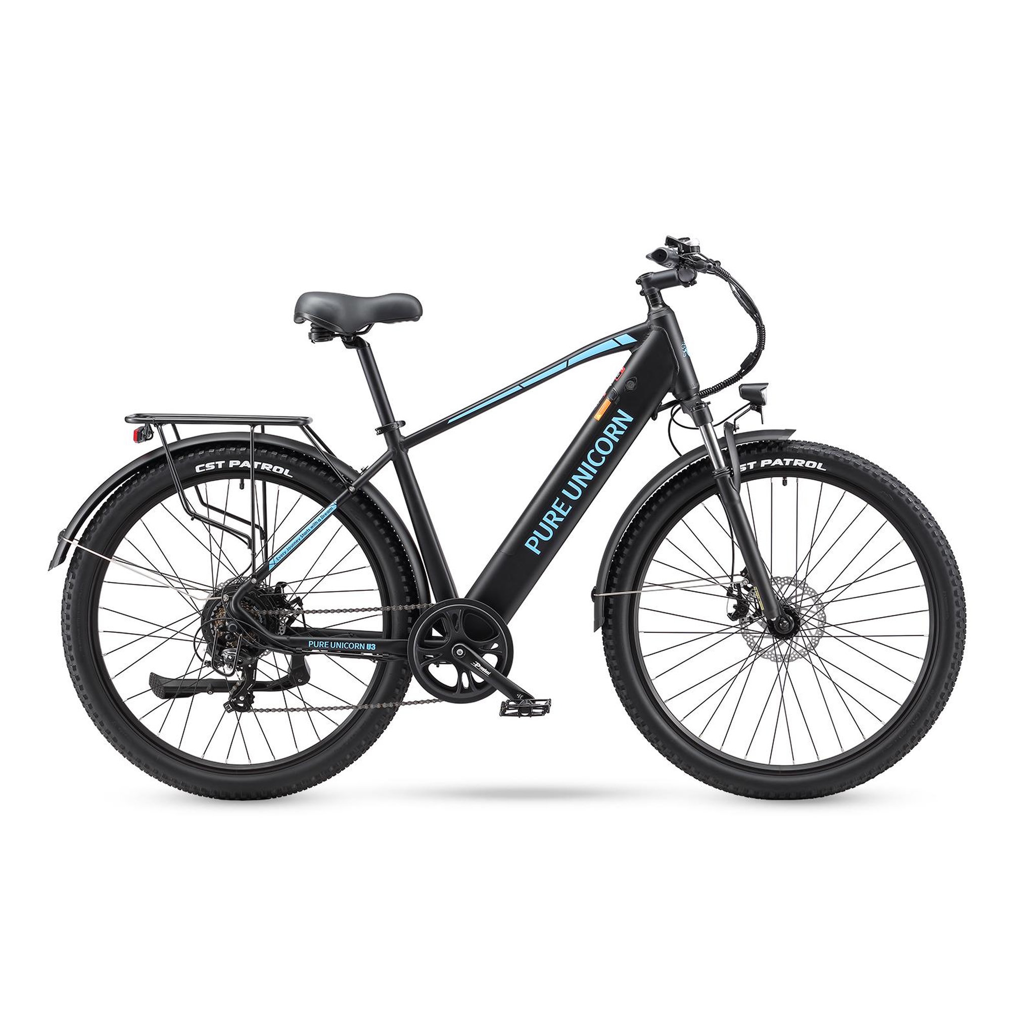 Voir la diapositive 2 : PURE UNICORN Vélo électrique de montagne PURE UNICORN U3 29 , 750 W 48 V 12,8 Ah, noir