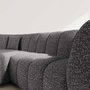 Voir la diapositive 4 : LISA DESIGN Curtis - canapé d'angle gauche 4 places avec accoudoir en tissu texturé