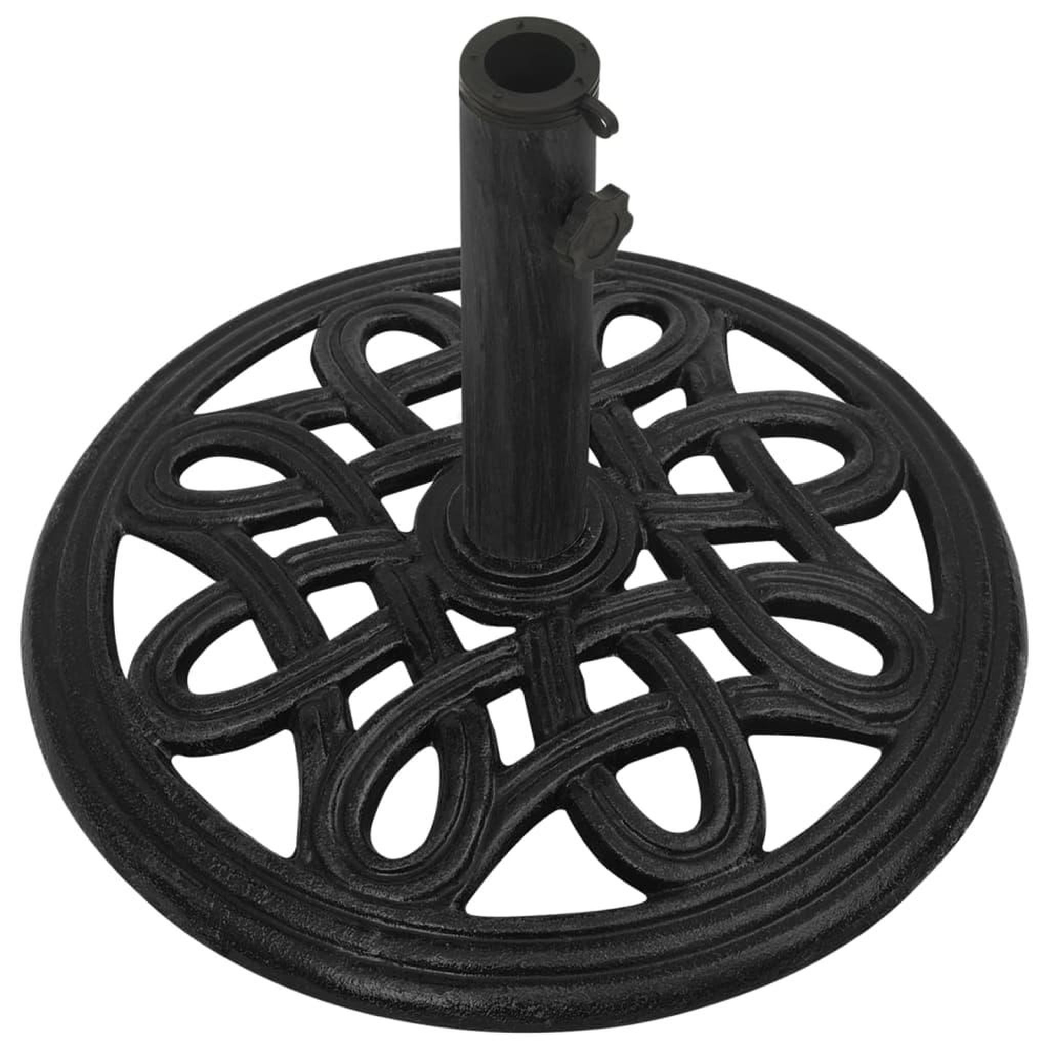 Voir la diapositive 3 : VIDAXL Socle de parasol Noir 44x44x32 cm Fonte