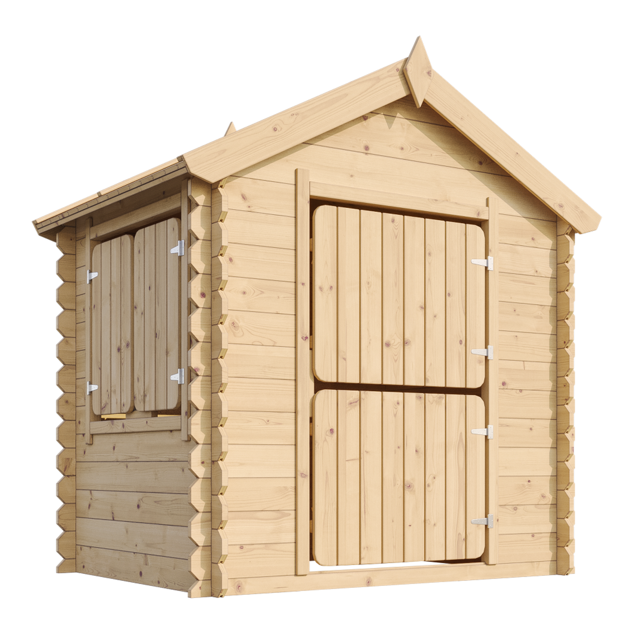 TIMBELA Cabane enfant exterieur 1.1m2 - maisonnette en bois pour enfants avec plancher 146x112xh145cm m516