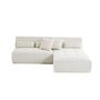 Voir la diapositive 6 : LISA DESIGN Onyx - canapé modulable d'angle réversible 4 places - en tissu mailles 3d