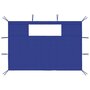 VIDAXL Parois laterales de belvedere avec fenetres 2 pcs Bleu