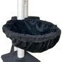 Voir la diapositive 6 : MARKET24 JIPSY Arbre a chat noir 79 x 34 x 138 cm - 3 plateformes, 1 perchoir, 1 niche, 1 escalier, poteaux a griffer