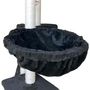 Voir la diapositive 6 : MARKET24 JIPSY Arbre a chat noir 79 x 34 x 138 cm - 3 plateformes, 1 perchoir, 1 niche, 1 escalier, poteaux a griffer