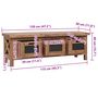 Voir la diapositive 6 : VIDAXL Meuble TV avec 3 tiroirs 120x30x40 cm Bois d'acajou massif
