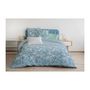 Voir la diapositive 3 : HOME LINGE PASSION Parure de couette HOME LINGE PASSION Tempete Florale - 3 Pcs - 220 x 240 - 100% Coton 57 Fils - Bleu