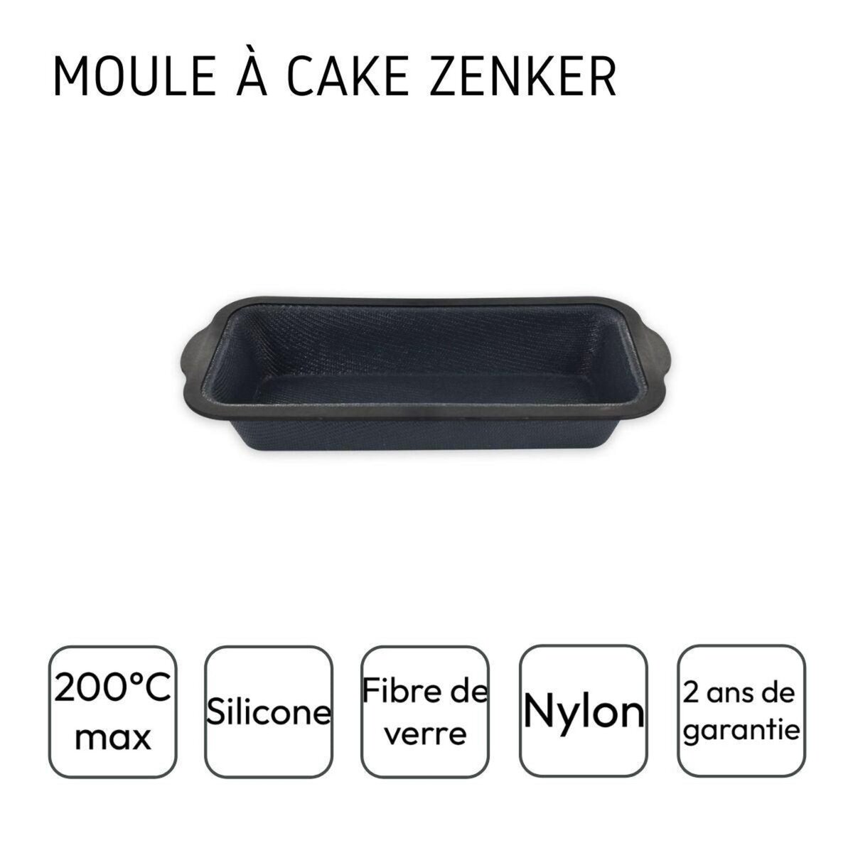 ZENKER Ensemble de 2 Moules à cake 31,5 cm Zenker Silicone fibre de verre