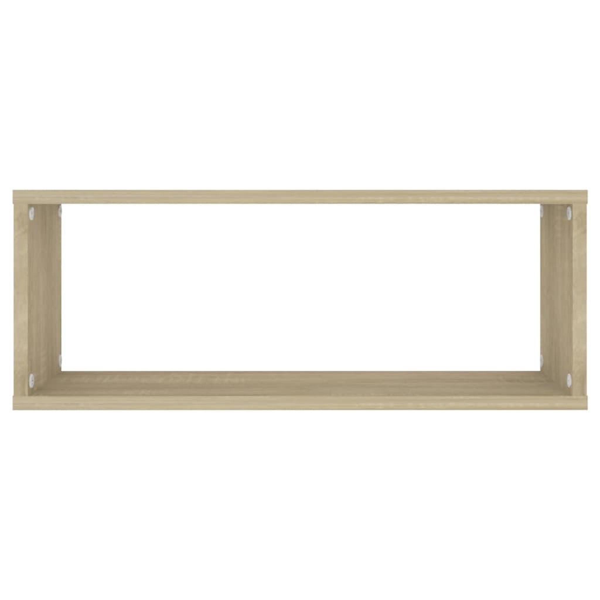 Voir la diapositive 5 : VIDAXL Etageres murales cube 6 pcs Chene sonoma Bois d'ingenierie