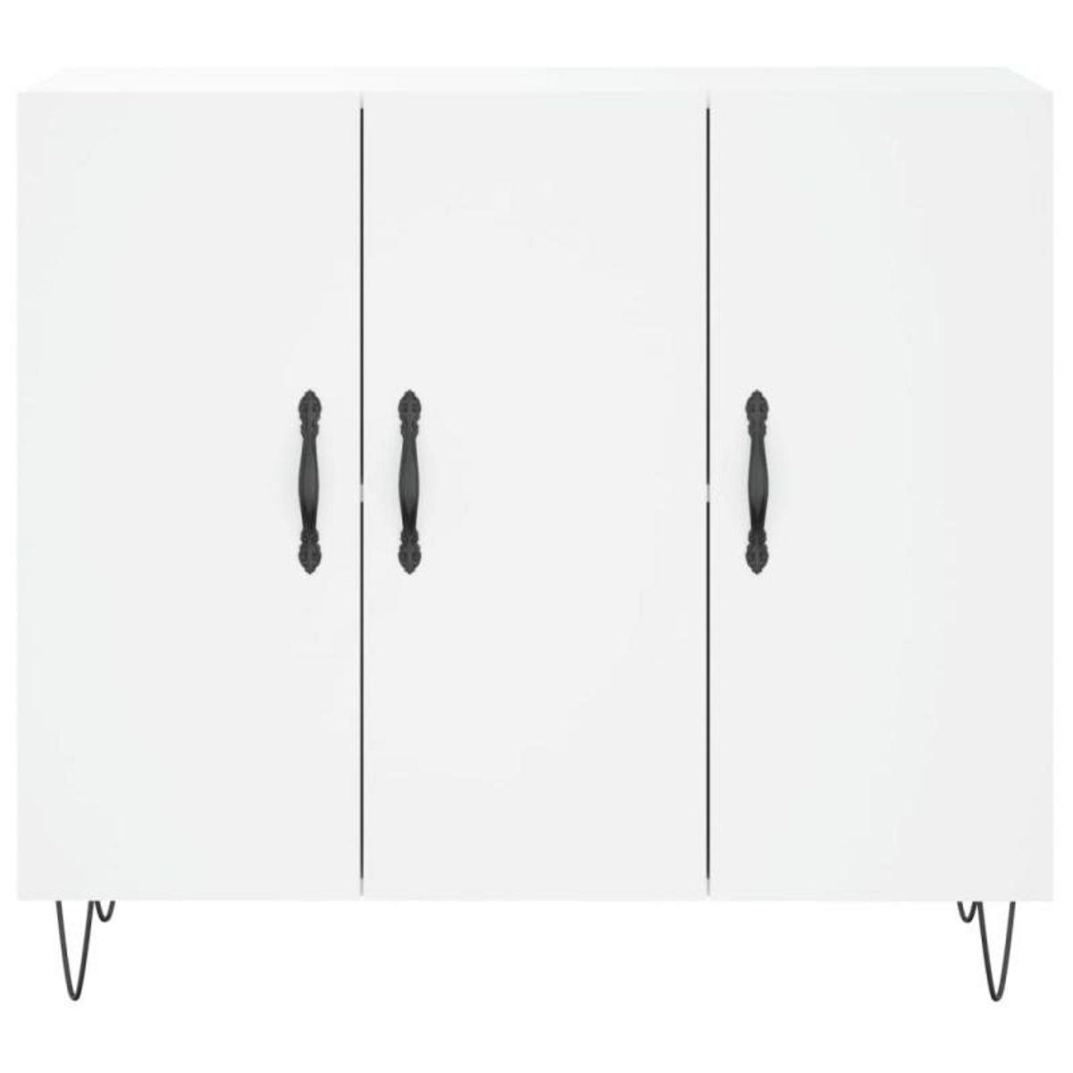 VIDAXL Buffet blanc 90x34x80 cm bois d ingénierie