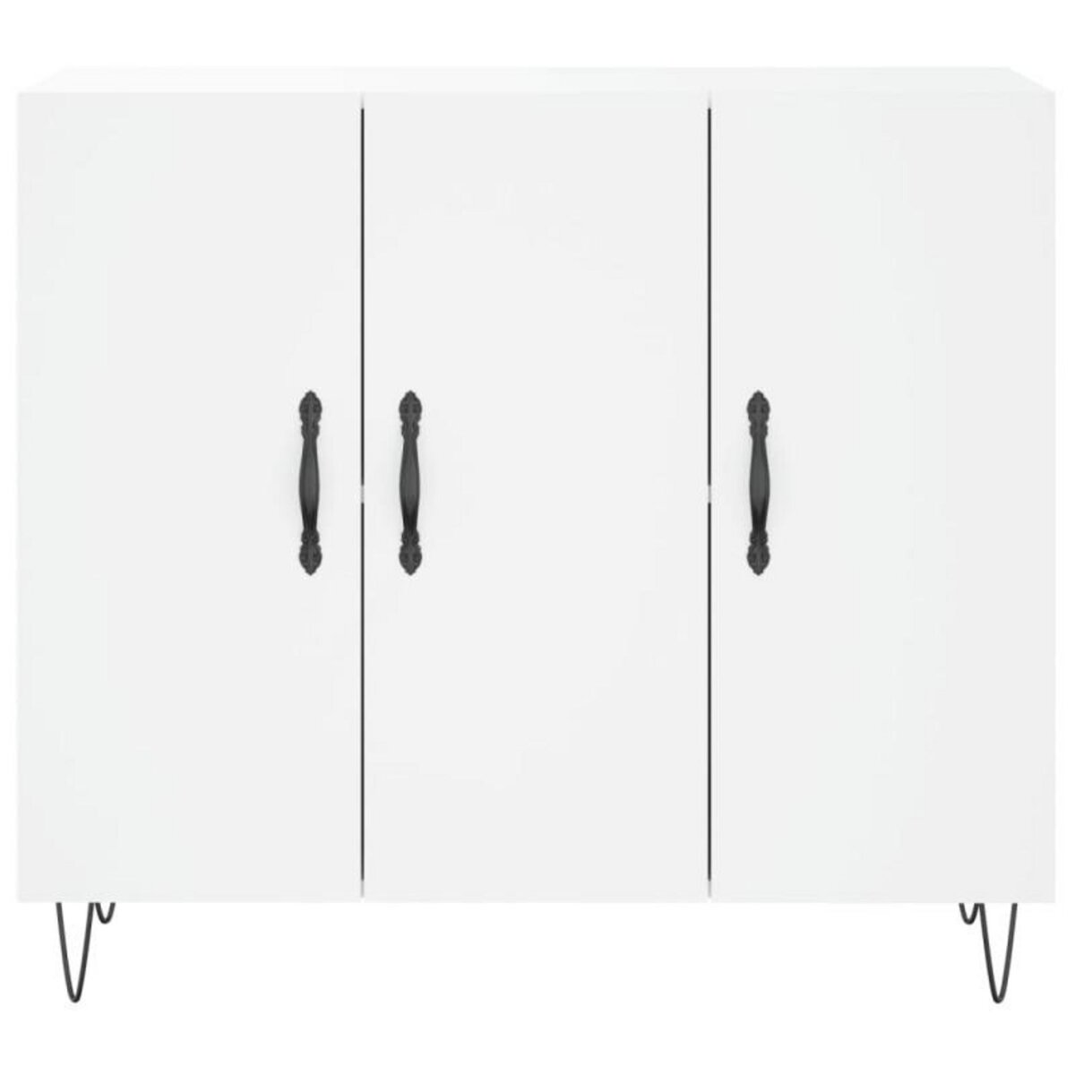 VIDAXL Buffet blanc 90x34x80 cm bois d ingénierie