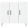 Voir la diapositive 6 : VIDAXL Buffet blanc 90x34x80 cm bois d ingénierie