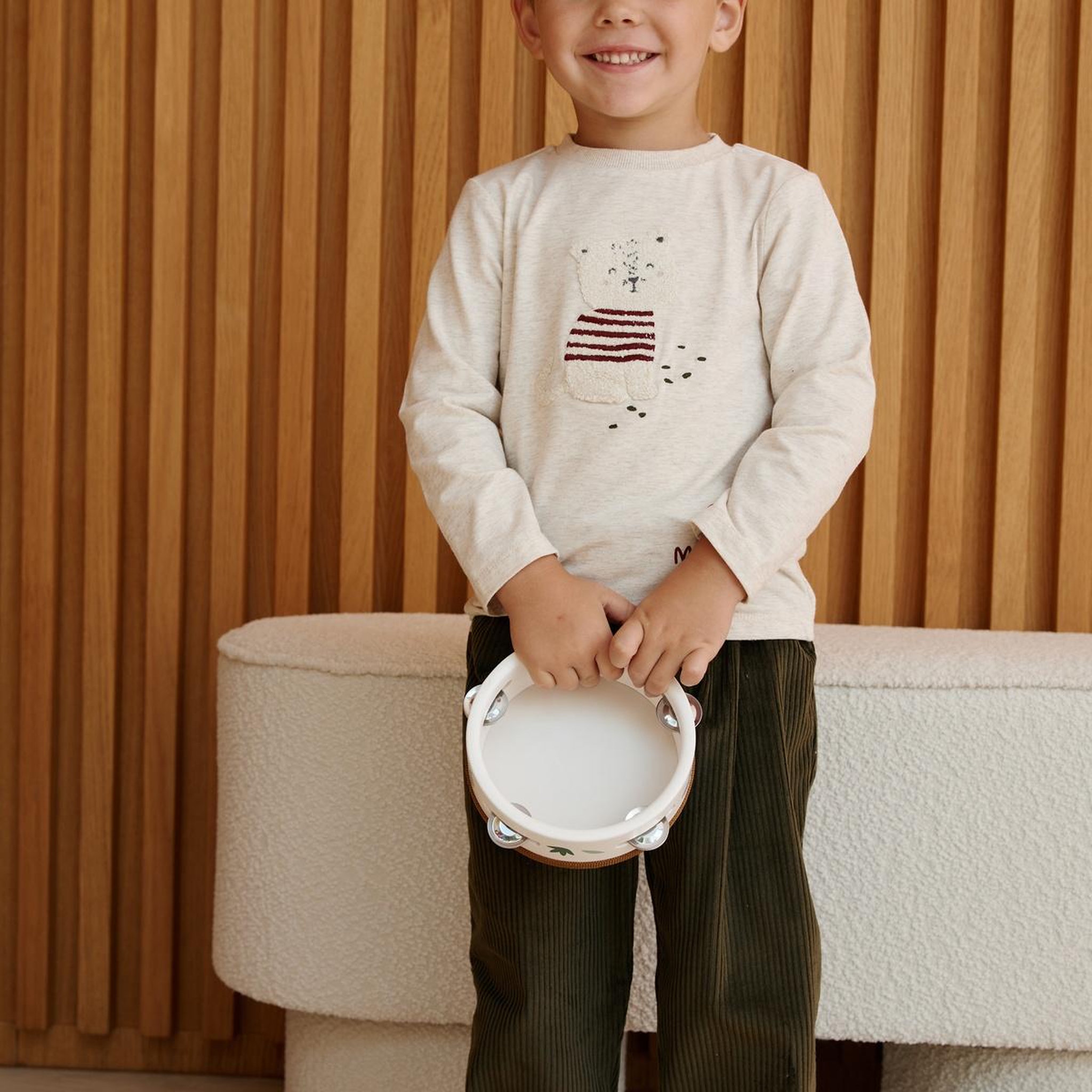 Voir la diapositive 6 : PETIT BEGUIN Lot de 2 t-shirts bébé manches longues pistache