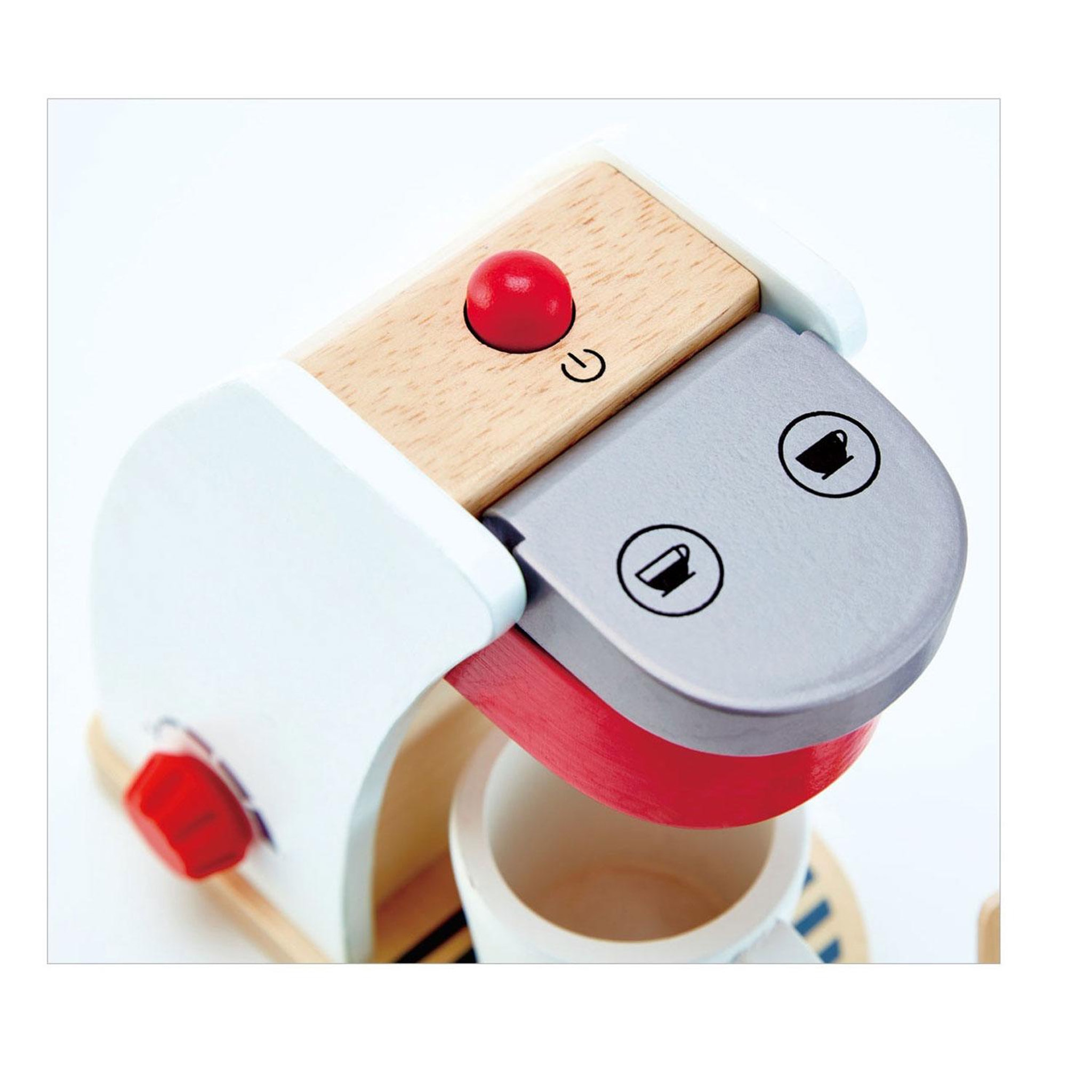 Voir la diapositive 2 : Hape Machine à café en bois blanche