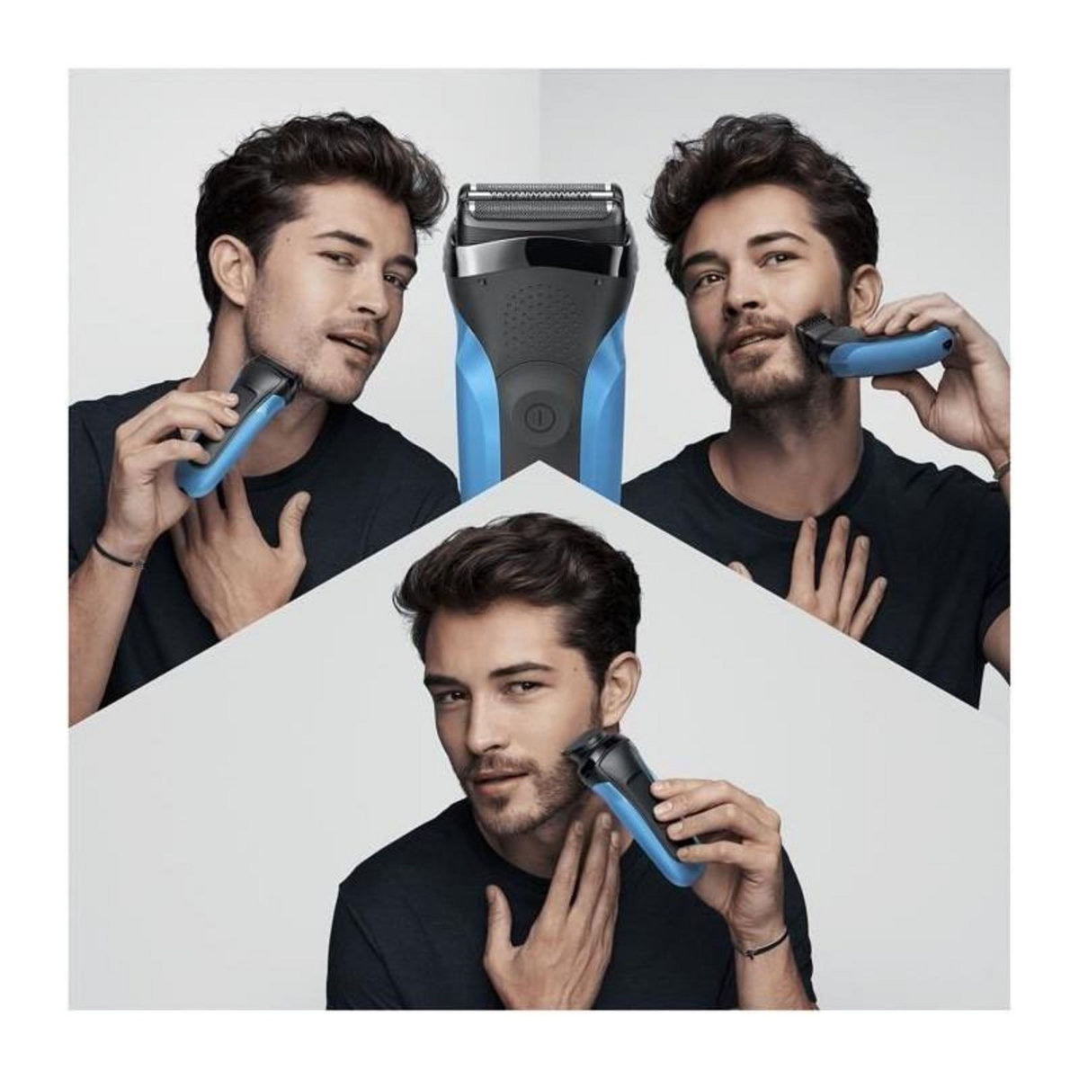 BRAUN Braun Series 3 310BT Rasoir Electrique Homme -  3 lames flexibles qui sadaptent aux contours de votre visage