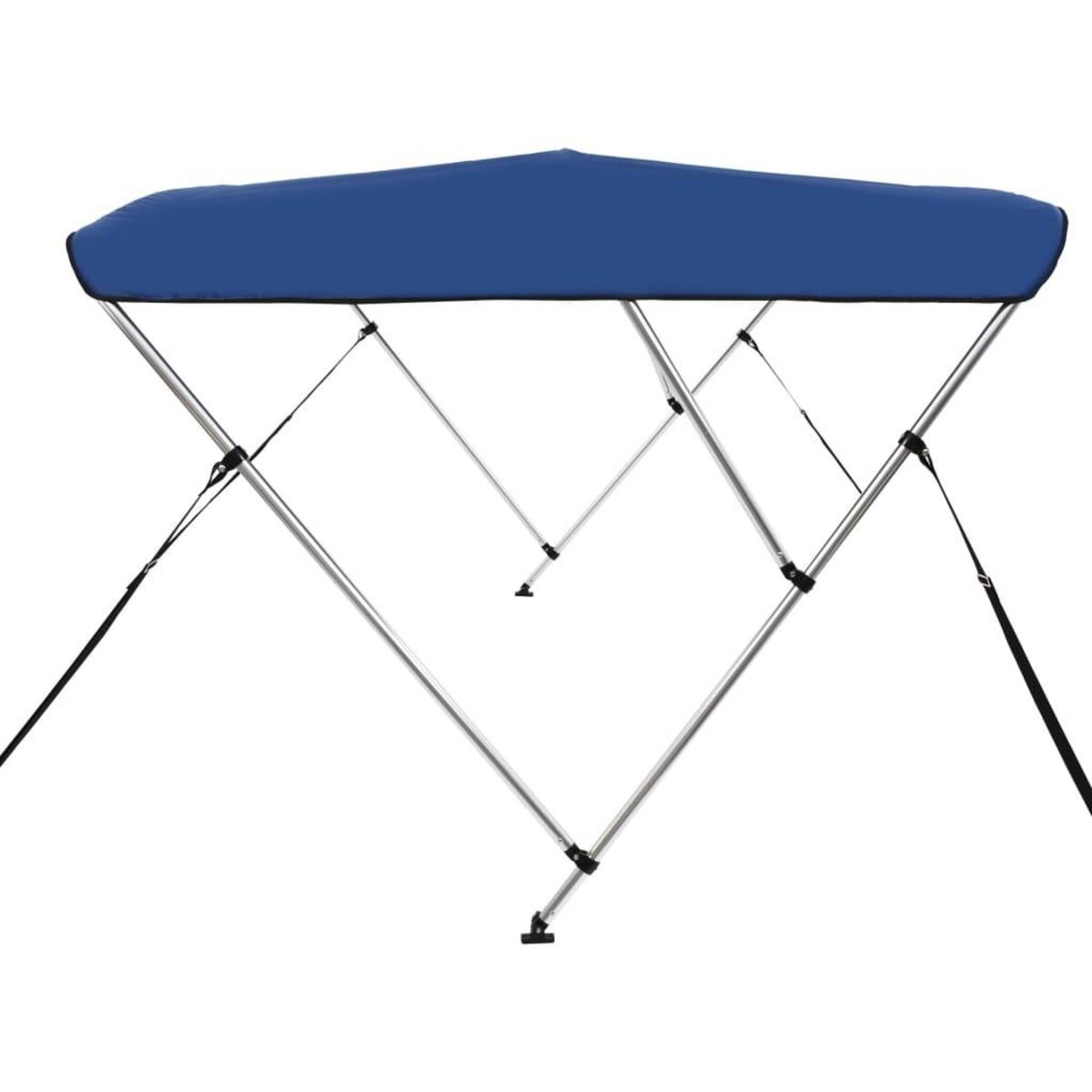 VIDAXL Auvent bimini a 3 arceaux Bleu 183x180x137 cm