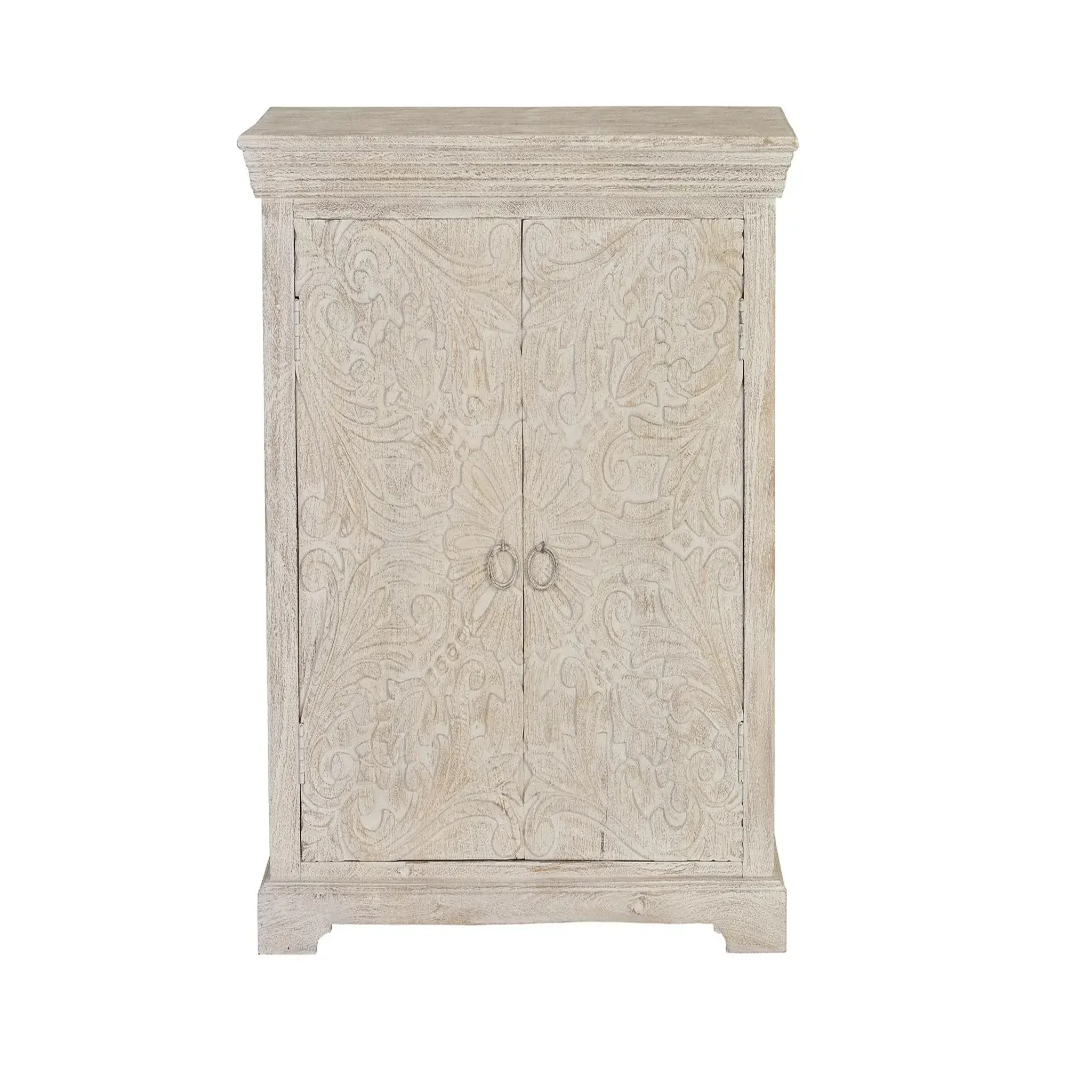 GINER Y COLOMER SL Commode en bois de manguier 90 cm style rustique provençal avec touche ethnique