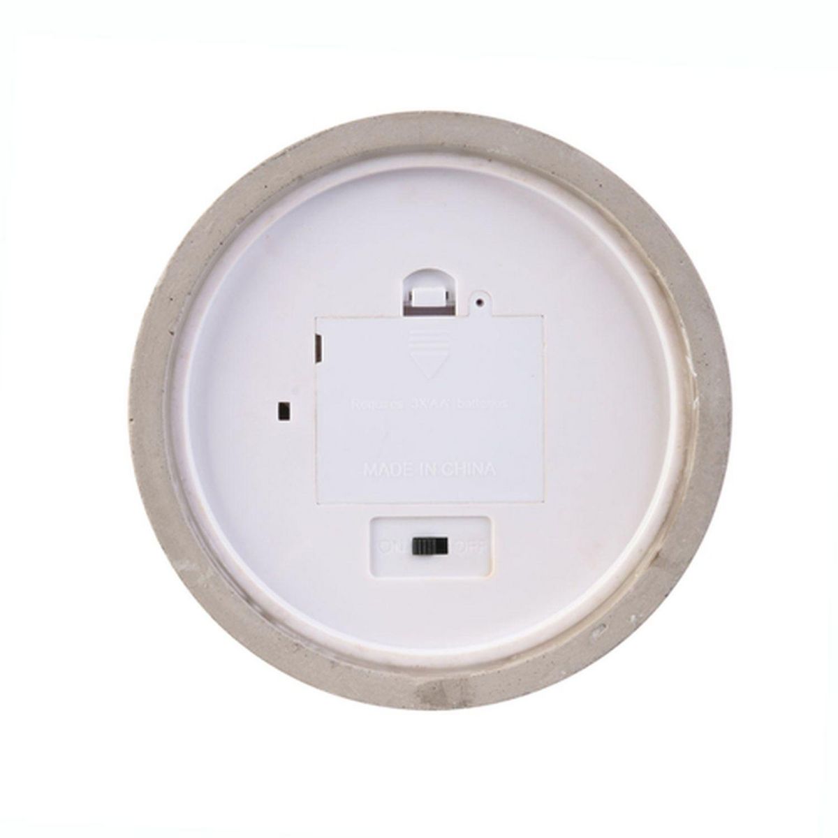 The Home Deco Factory Bougie LED ronde design ciment Factory PM - Gris