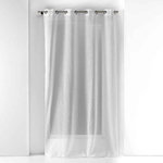 Paris Prix Rideau Voilage à Œillets  Goutteline  140x240cm Blanc