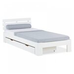 HomeStyle4U Lit simple 90x200 avec tiroir et Sommier