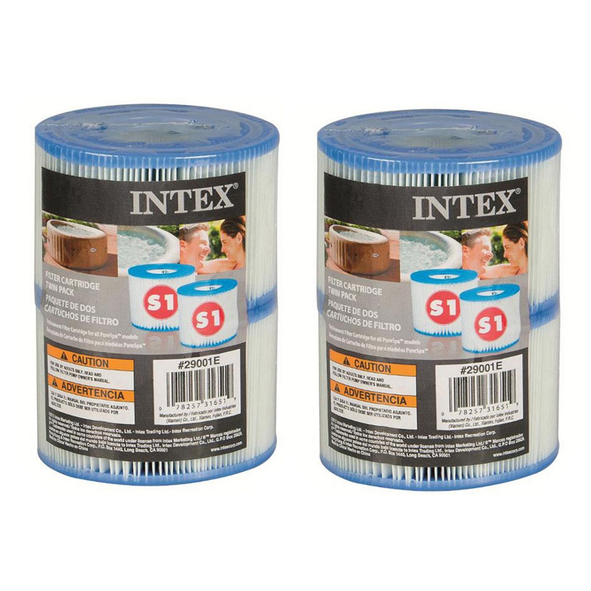 Lot De 2 Cartouches Filtration Pour Spa Ubbink Infinite - 10x6-10cm - 120 Plis - Papier 80g/m²