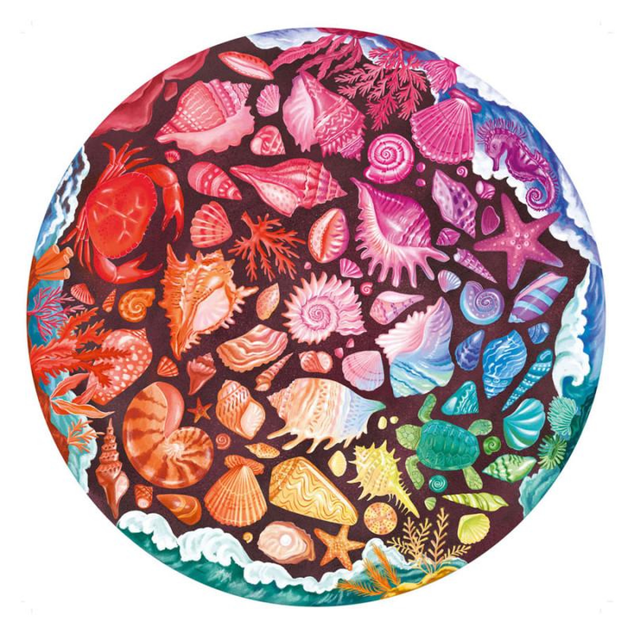 Voir la diapositive 2 : RAVENSBURGER Ravensburger - Jigsaw puzzle Circle of Colors Seashells, 500 pcs. 120008231?