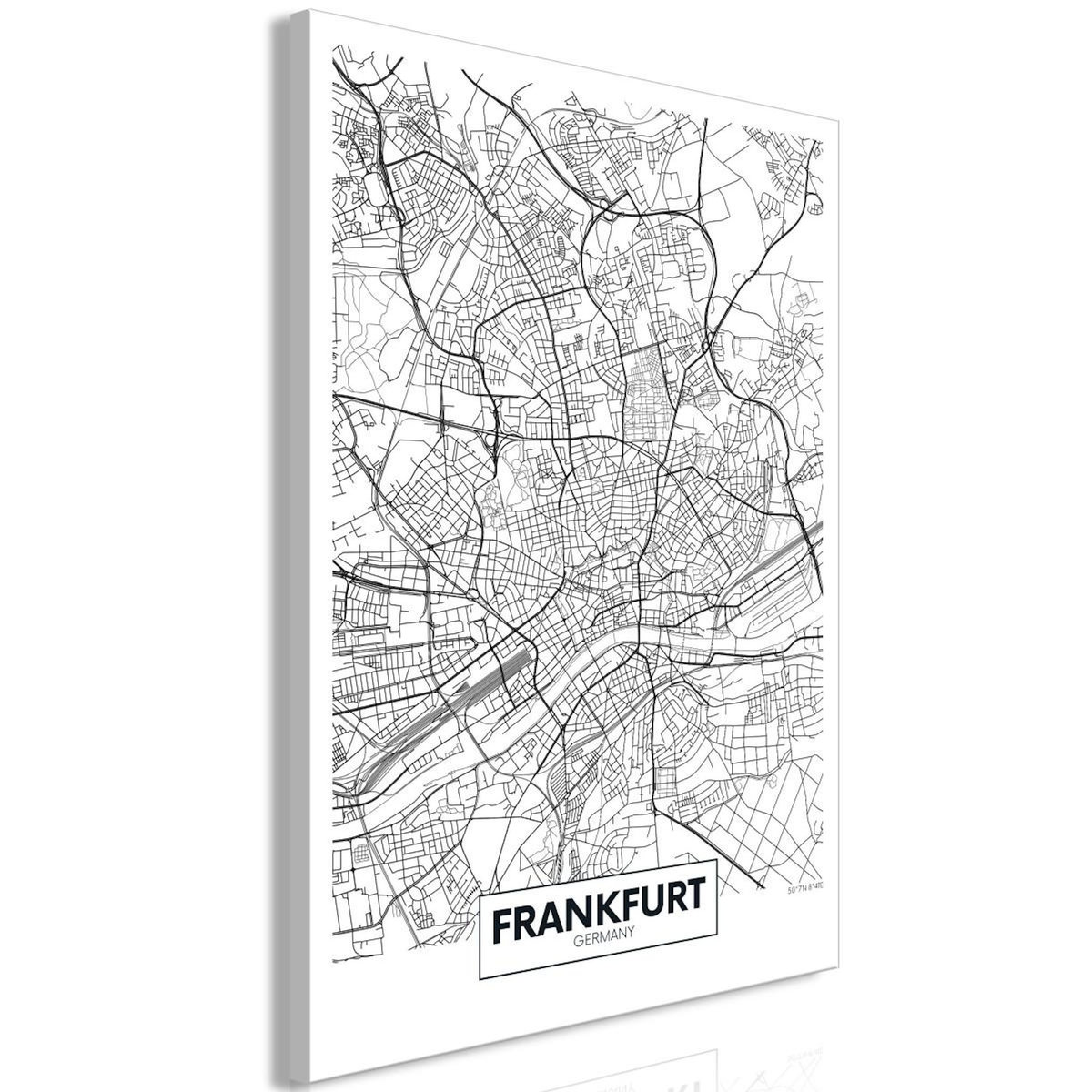 Paris Prix Tableau Imprimé  Map of Frankfurt