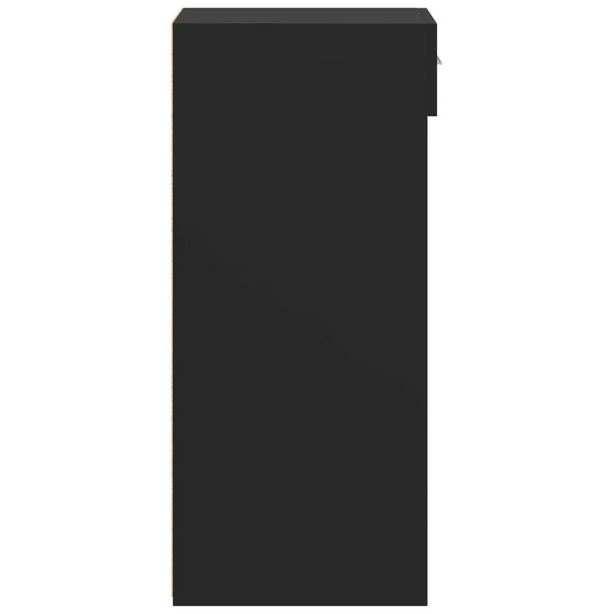Voir la diapositive 5 : VIDAXL Buffet noir 40x42,5x93 cm bois d'ingenierie