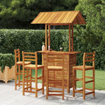 VIDAXL Ensemble de bar de jardin 5 pcs Bois d'acacia solide