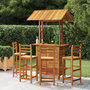 Voir la diapositive 1 : VIDAXL Ensemble de bar de jardin 5 pcs Bois d'acacia solide