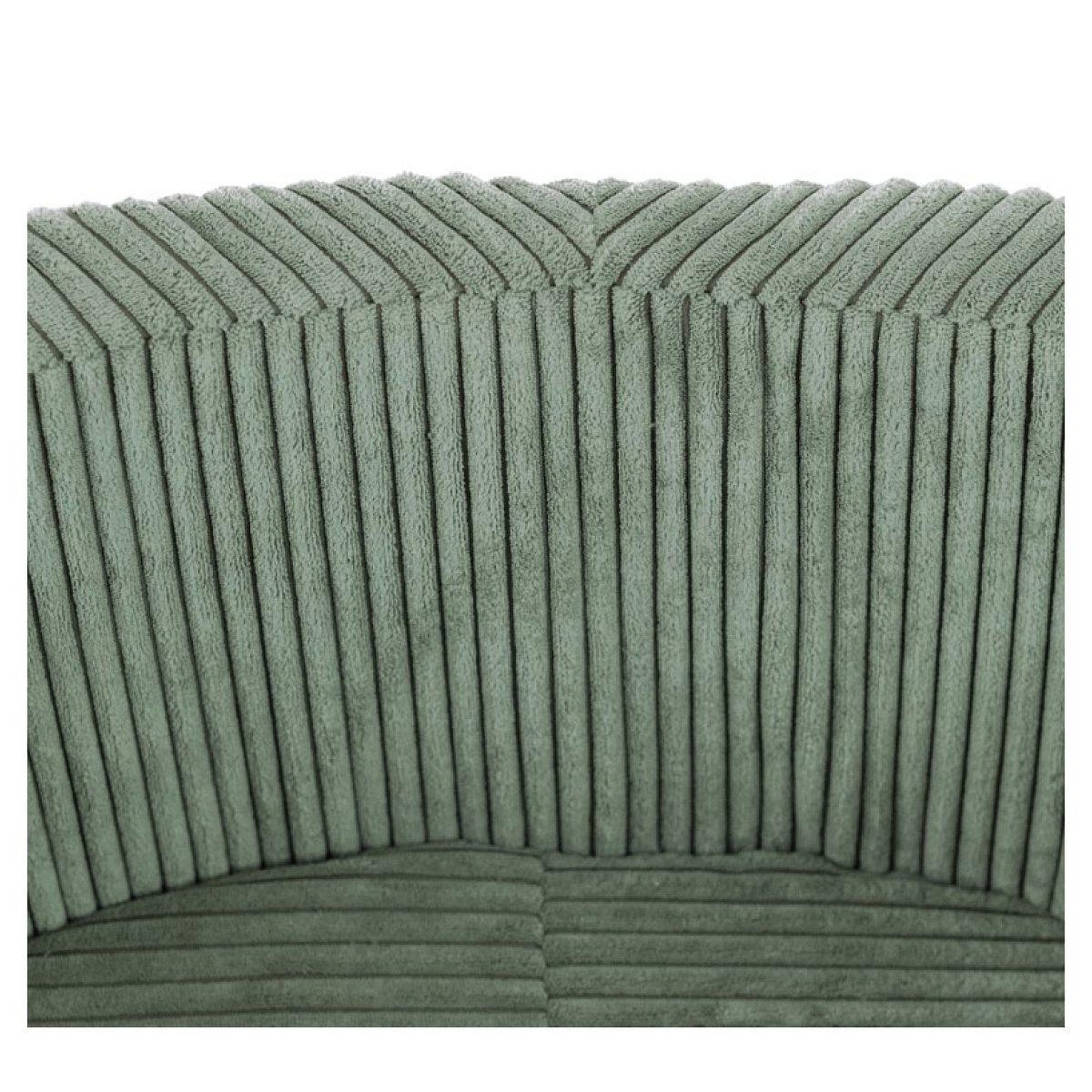 Voir la diapositive 2 : PLUSH NEST Piscine ronde 90x30 cm velours côtelé vert