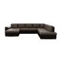 Voir la diapositive 5 : BEST MOBILIER Chuck - canapé panoramique xxl - convertible avec coffre - 7 places - droit