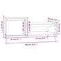 Voir la diapositive 6 : VIDAXL Table basse Noir 100x50x45 cm Bois d'ingenierie