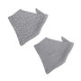 Voir la diapositive 1 : Paris Prix Lot de 2 Bavoirs Bébé  Bandana  41cm Gris