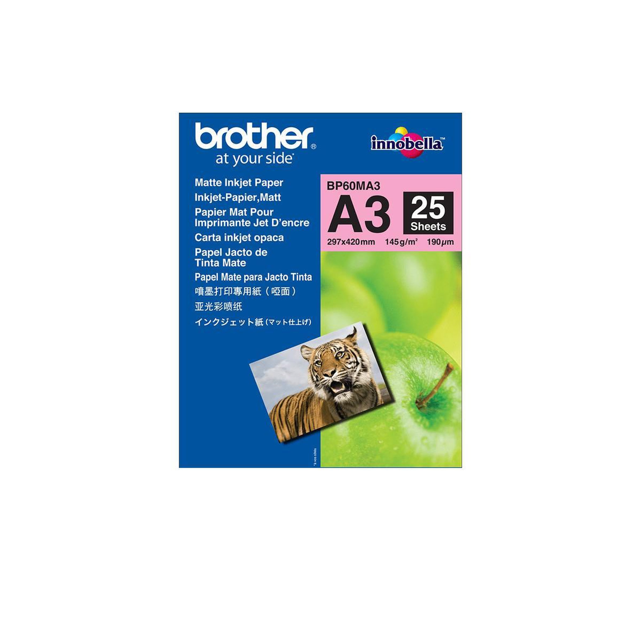 Brother Brother BP60MA3 papier jet d'encre A3 (297x420 mm) 25 feuilles Blanc