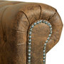 Voir la diapositive 5 : VIDAXL Canape Chesterfield 3 places cuir artificiel marron