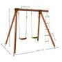 Voir la diapositive 3 : Soulet Portique balançoire - Bois - H1.95m - TONKA