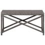 Voir la diapositive 2 : VIDAXL Banc de jardin 80 cm Resine tressee Gris