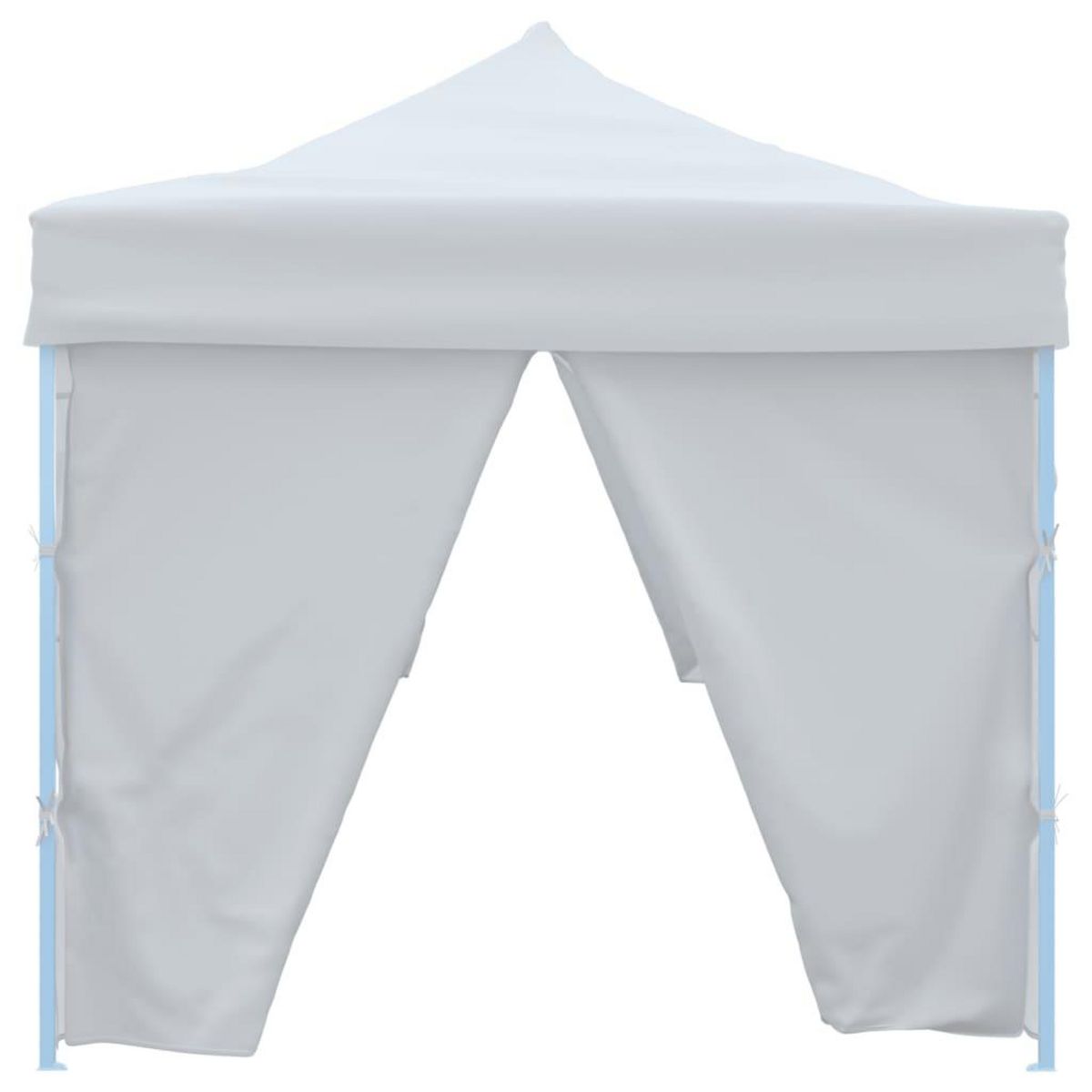 VIDAXL Tente de reception escamotable avec 8 parois 3 x 9 m Blanc