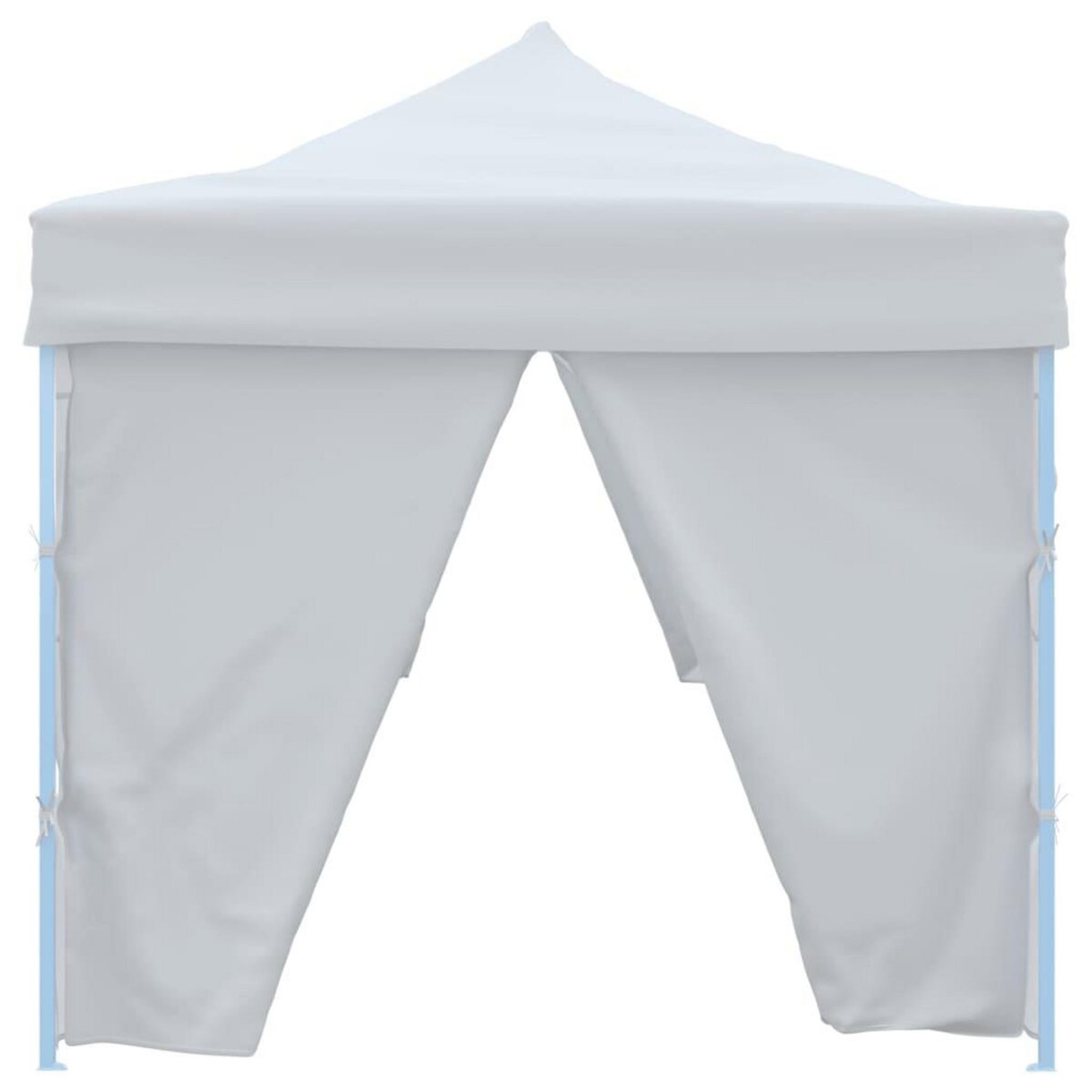 VIDAXL Tente de reception escamotable avec 8 parois 3 x 9 m Blanc
