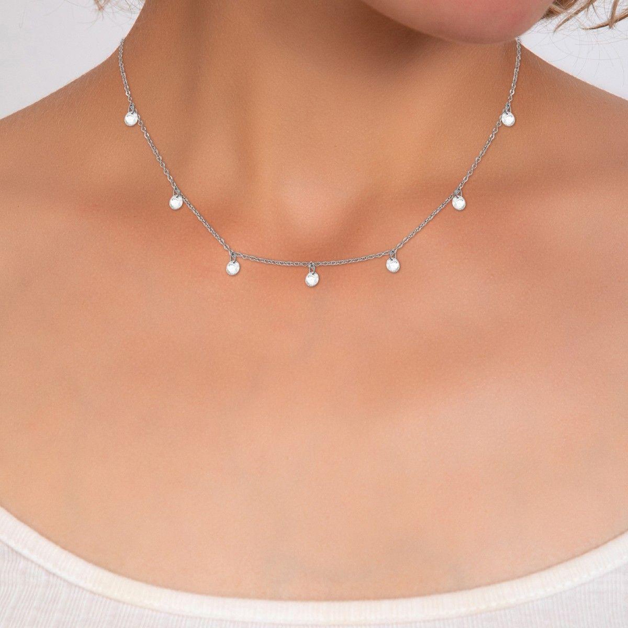 Voir la diapositive 2 : SC CRYSTAL Collier SC Crystal orné de Zirconium