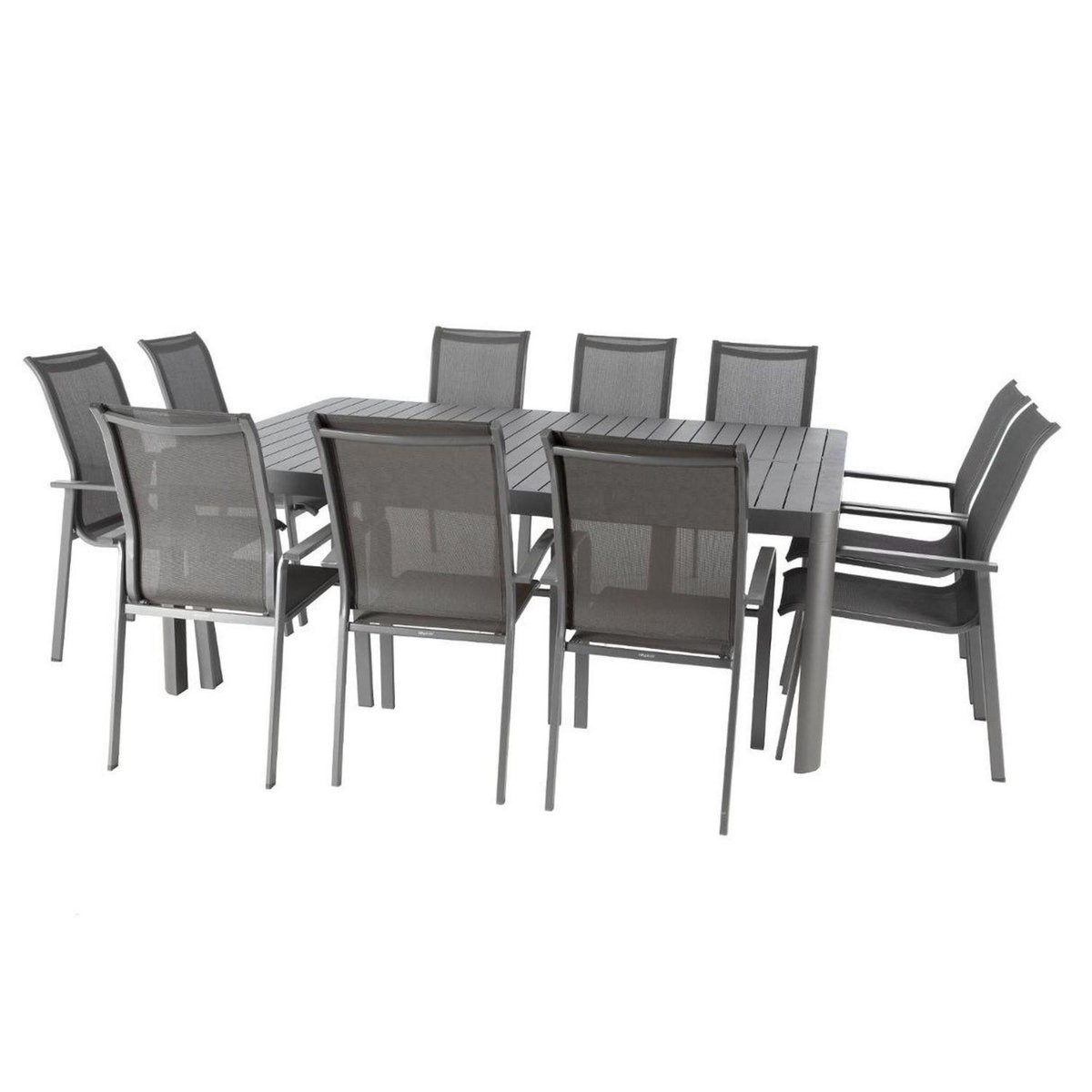 HESPERIDE Table de jardin extensible Paradize en aluminium - 10 Places