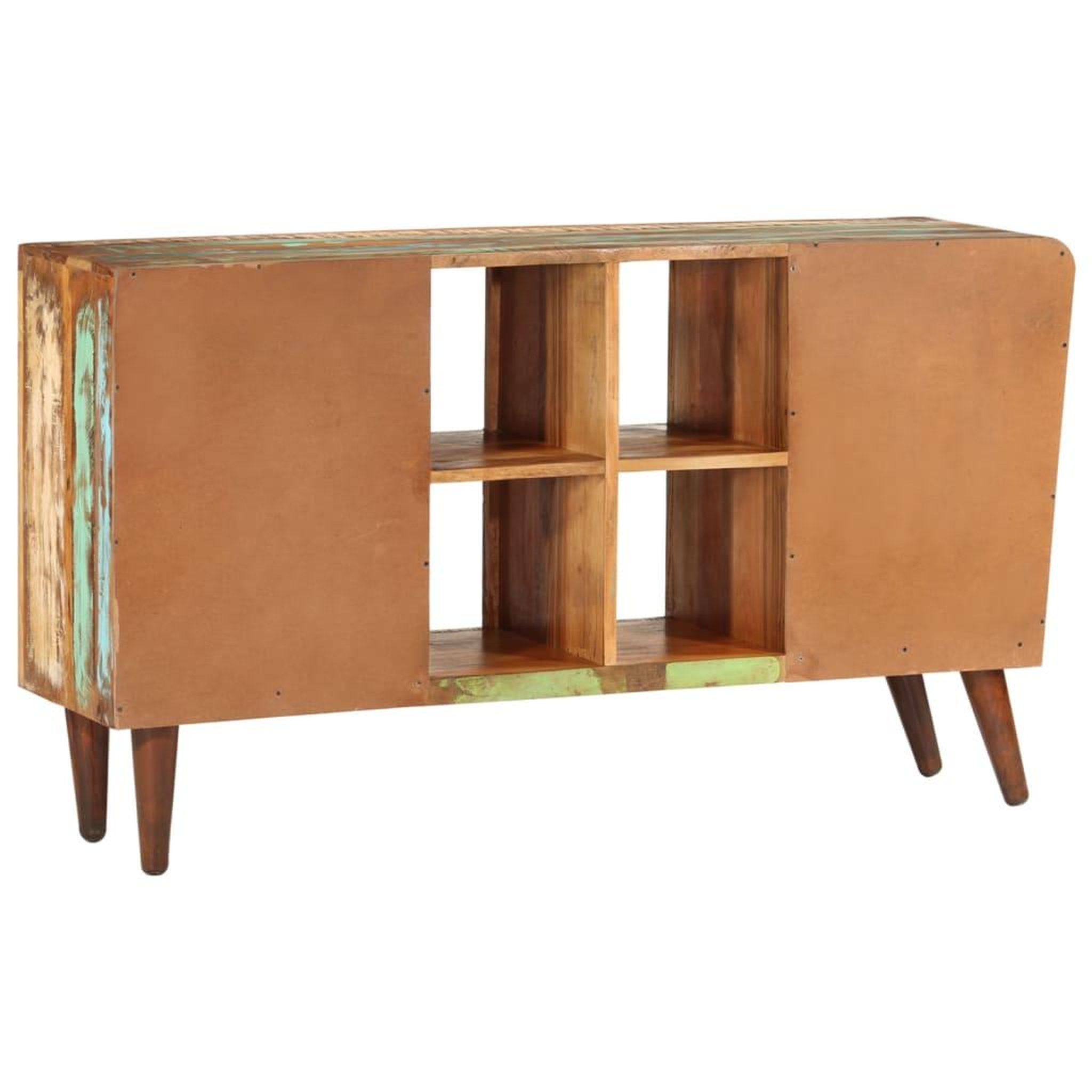 Voir la diapositive 5 : VIDAXL Armoire avec 1 porte 4 etageres 3 tiroirs bois massif recupere