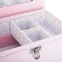 Voir la diapositive 3 : Atmosphera Kids Boîte à Bijoux & Miroir  Demoiselle  19cm Rose