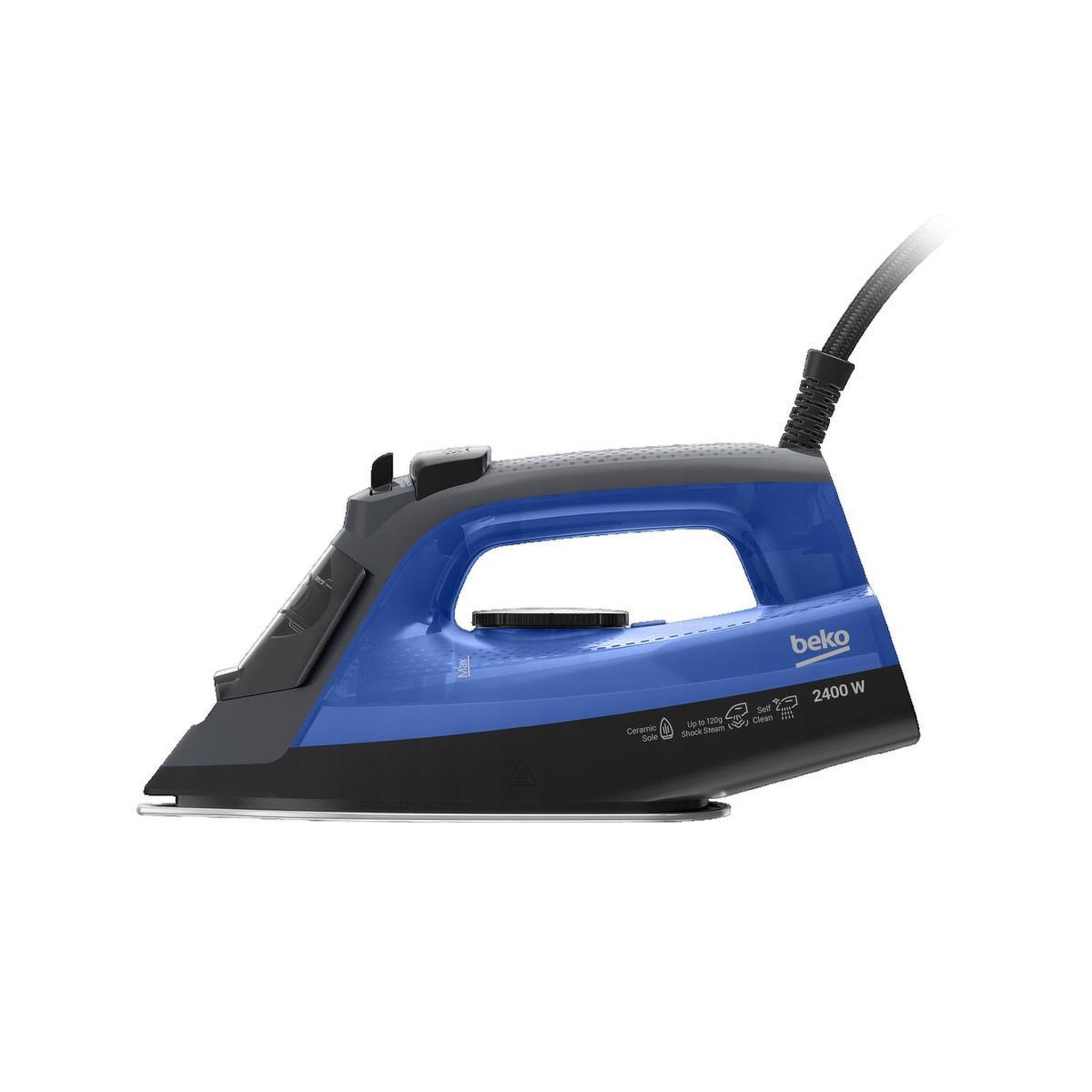 Voir la diapositive 2 : Beko Fer à repasser Beko SIM3024B vapeur noire