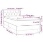 Voir la diapositive 6 : VIDAXL Sommier a lattes de lit avec matelas Marron fonce 80x200 cm